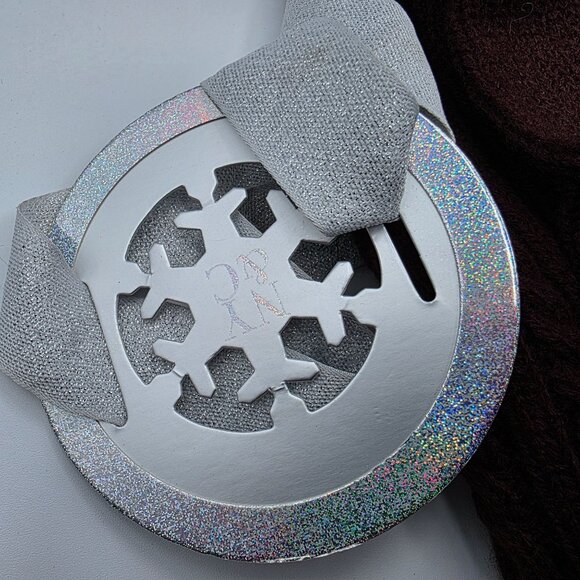 NY&C Womens One Size Burgundy Pom Pom Beanie & Gloves Winter Set Casual Warm - Picture 4 of 5